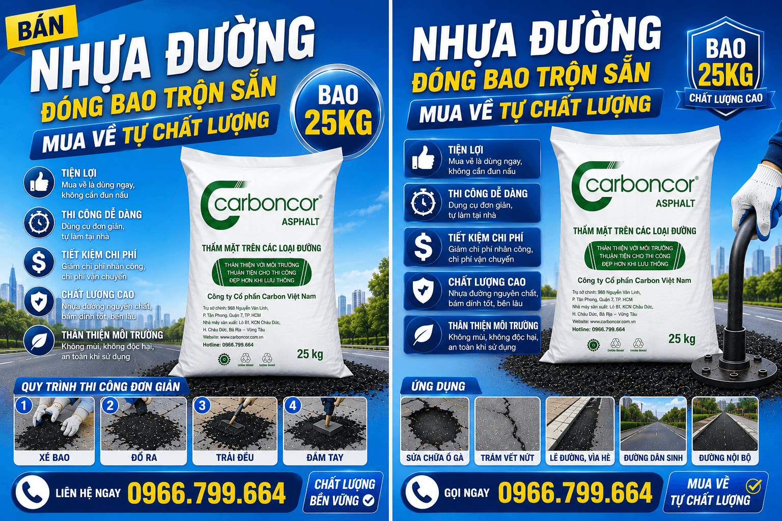 Mua Nhựa Đường Lẻ Đóng Bao ở Tân Phú