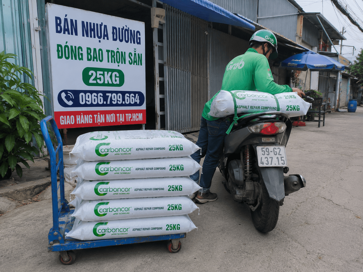 Mua Nhựa Đường Nguội Đóng Bao