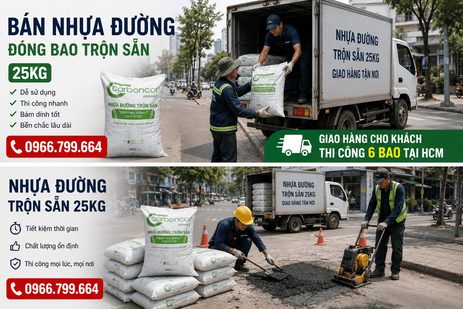 Mua Nhựa Đường Nguội Đóng Bao Bình Tân