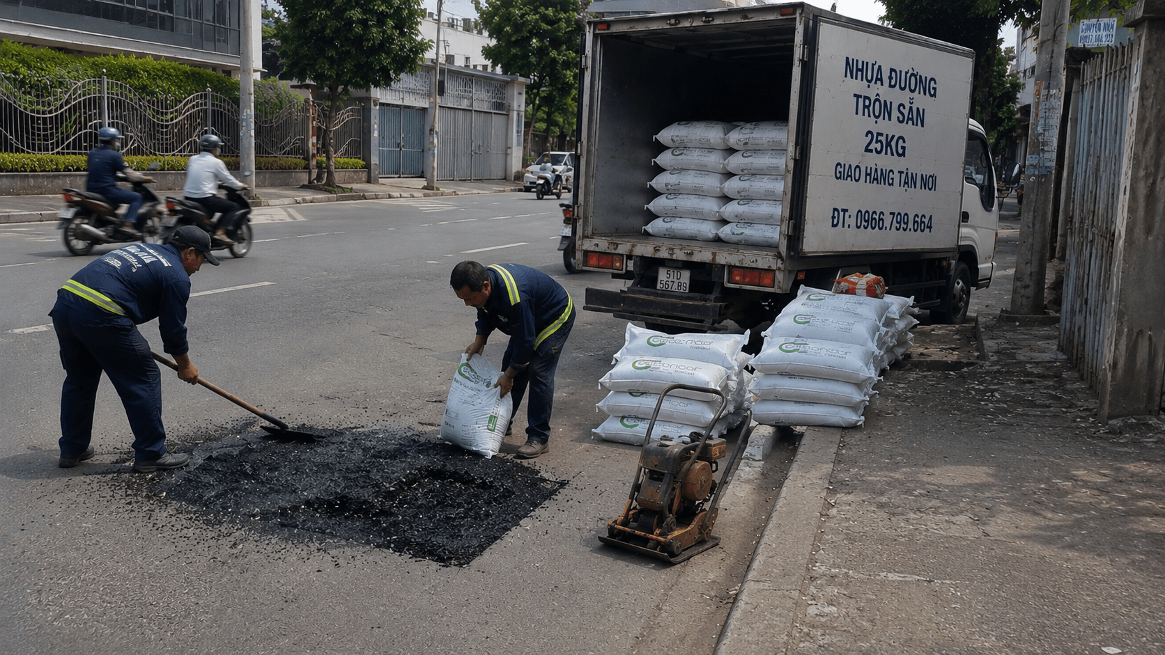 Mua Nhựa Đường Nguội Đóng Bao Tại Bình Tân