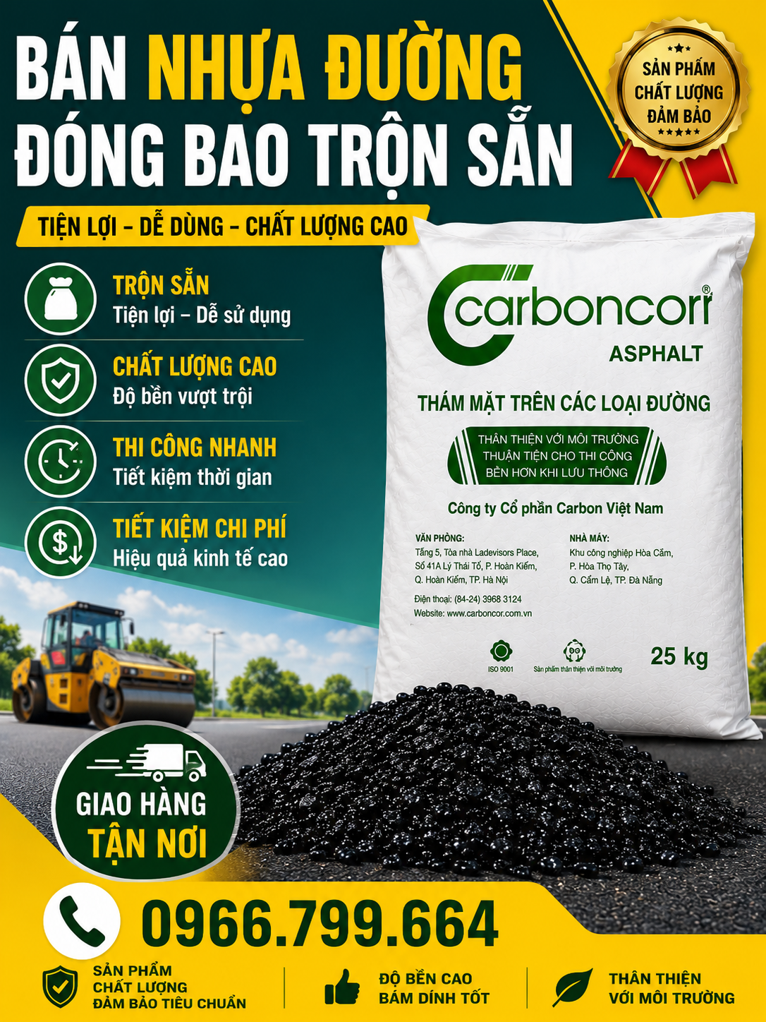 Mua Nhựa Đường Nguội Đóng Bao Tại HCM