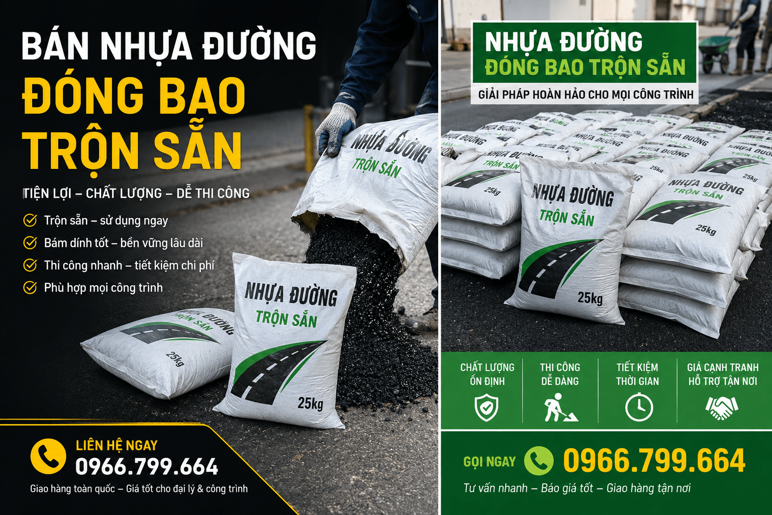 Mua Nhựa Đường Nguội Đóng Bao Tân Phú