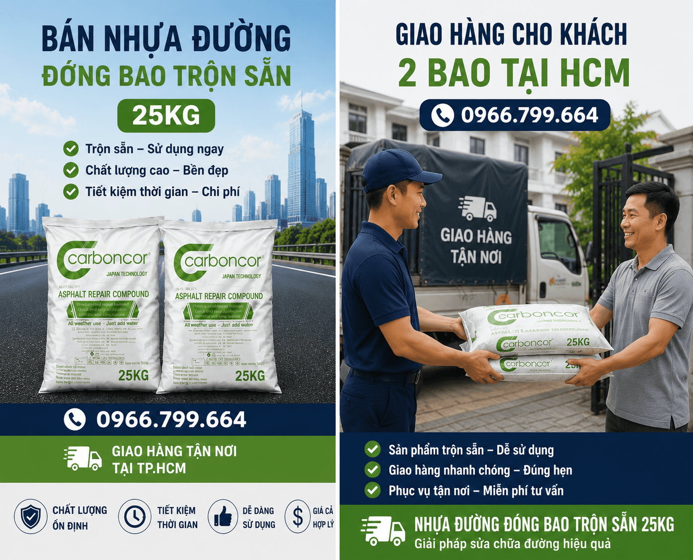 Mua Nhựa Đường Nguội Đóng Bao ở Bình Tân