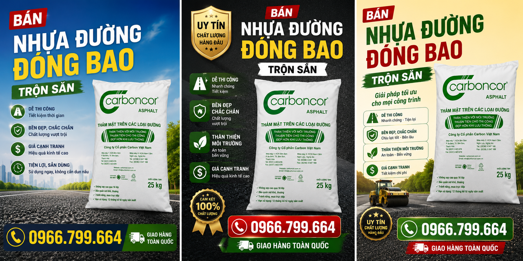 Mua Nhựa Đường Nguội Đóng Bao