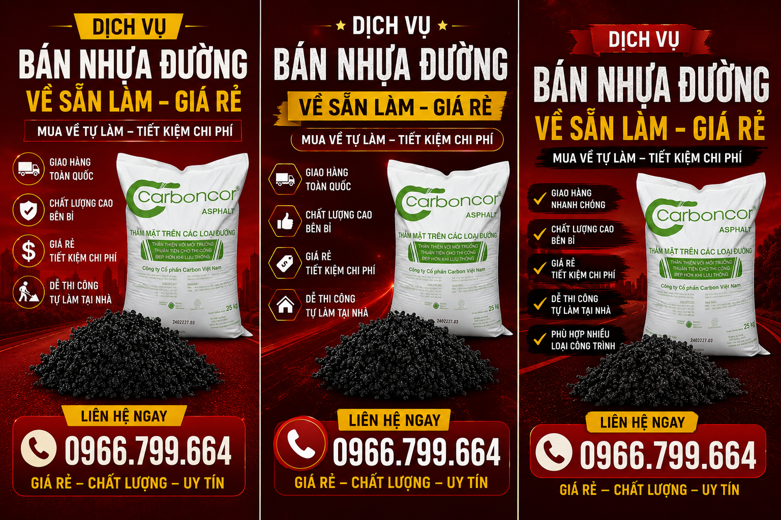 Nhựa Đường Bán Lẻ Đóng Bao