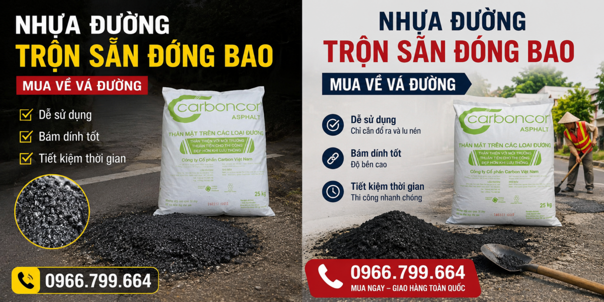 Nhựa Đường Bán Lẻ Đóng Bao