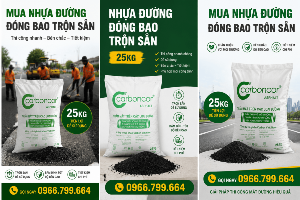 Nhựa Đường Bán Lẻ Đóng Bao