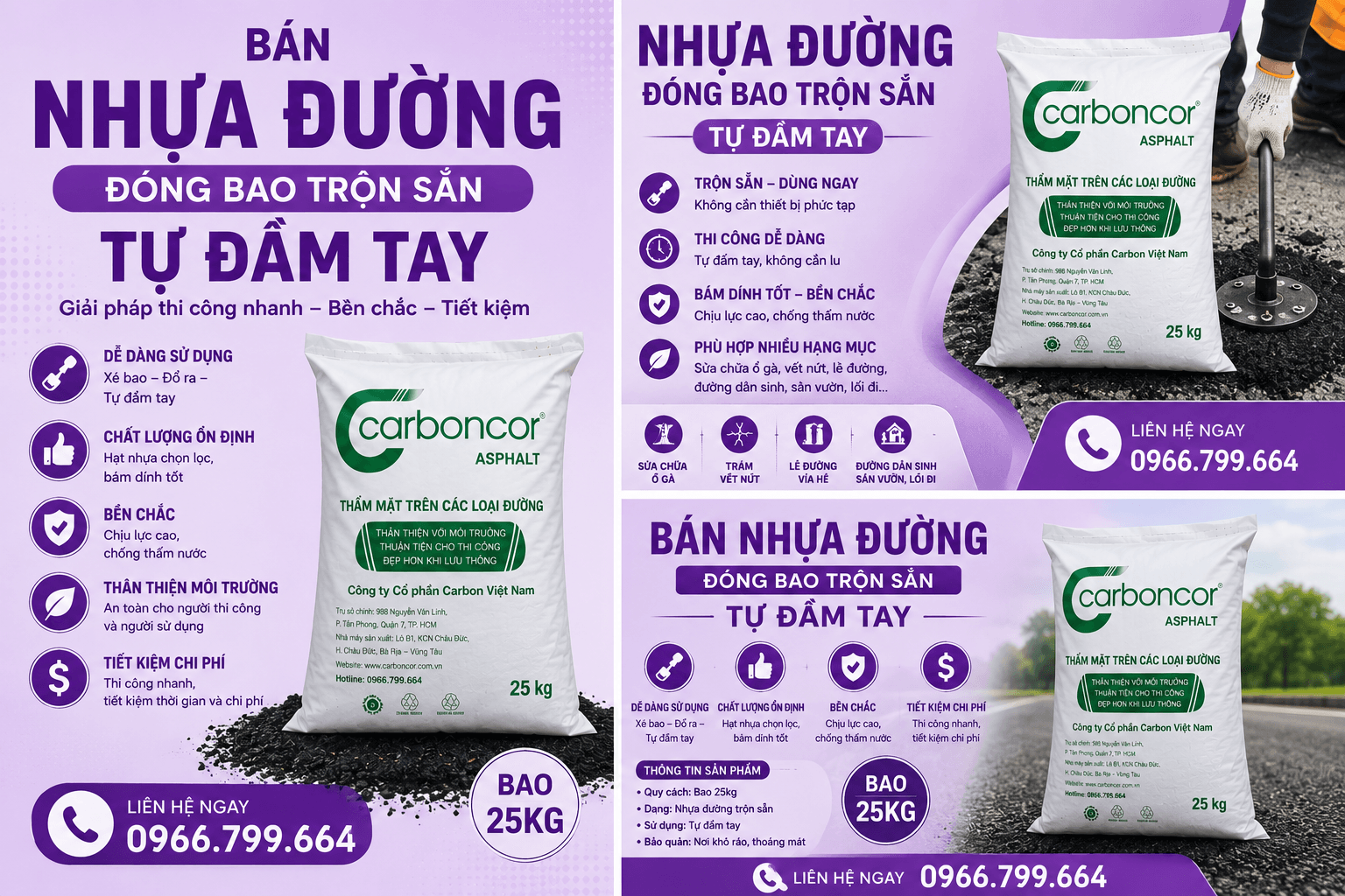 Nhựa Đường Bán Lẻ Đóng Bao Bình Tân