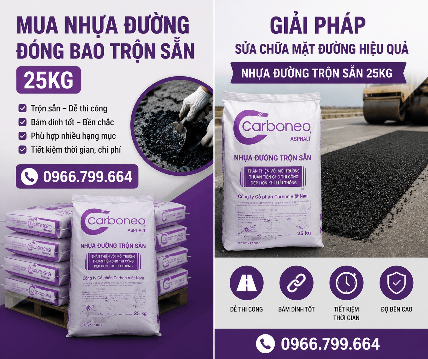 Nhựa Đường Bán Lẻ Đóng Bao ở Bình Tân