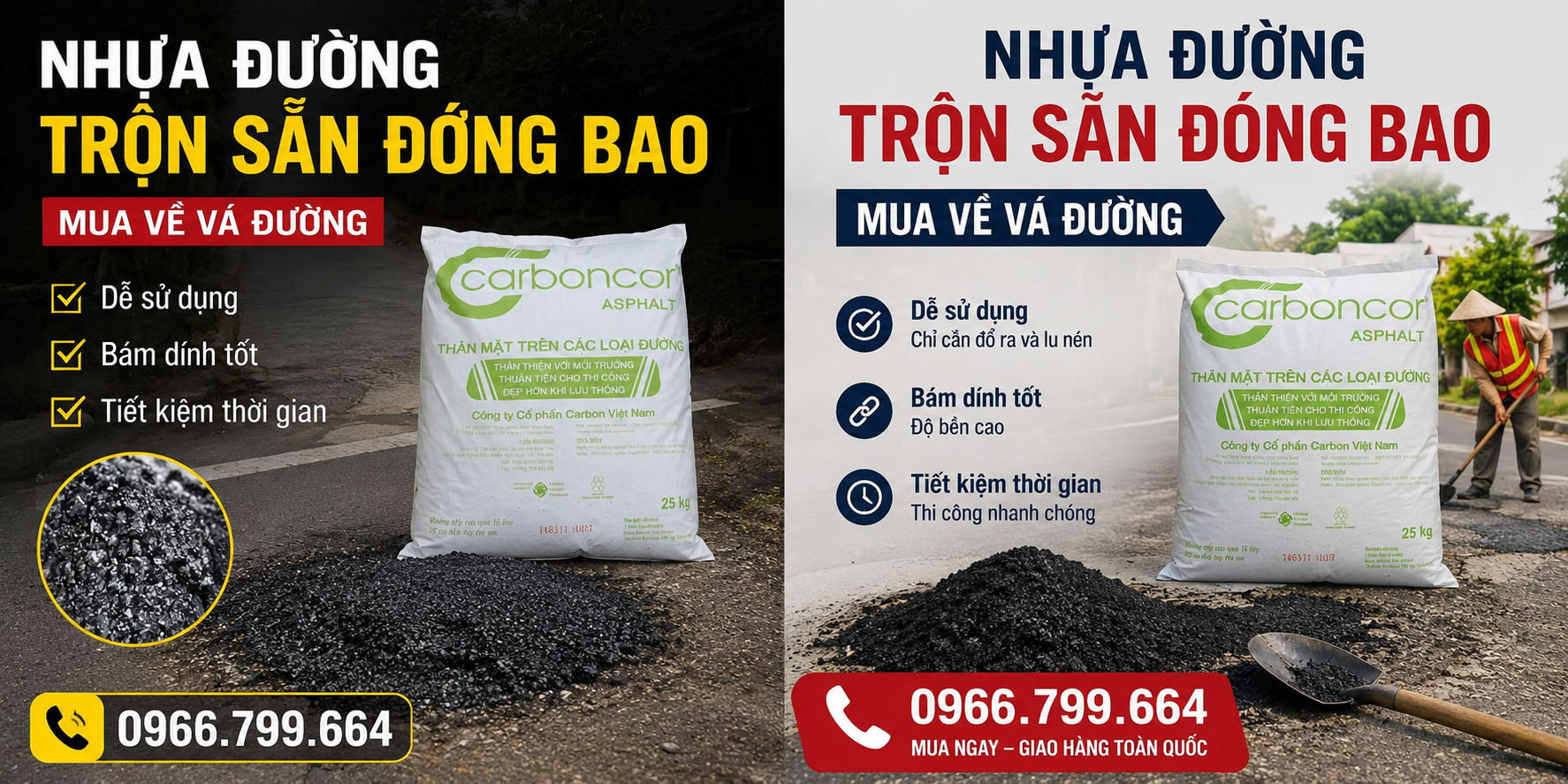 Nhựa Đường Bán Lẻ Đóng Bao