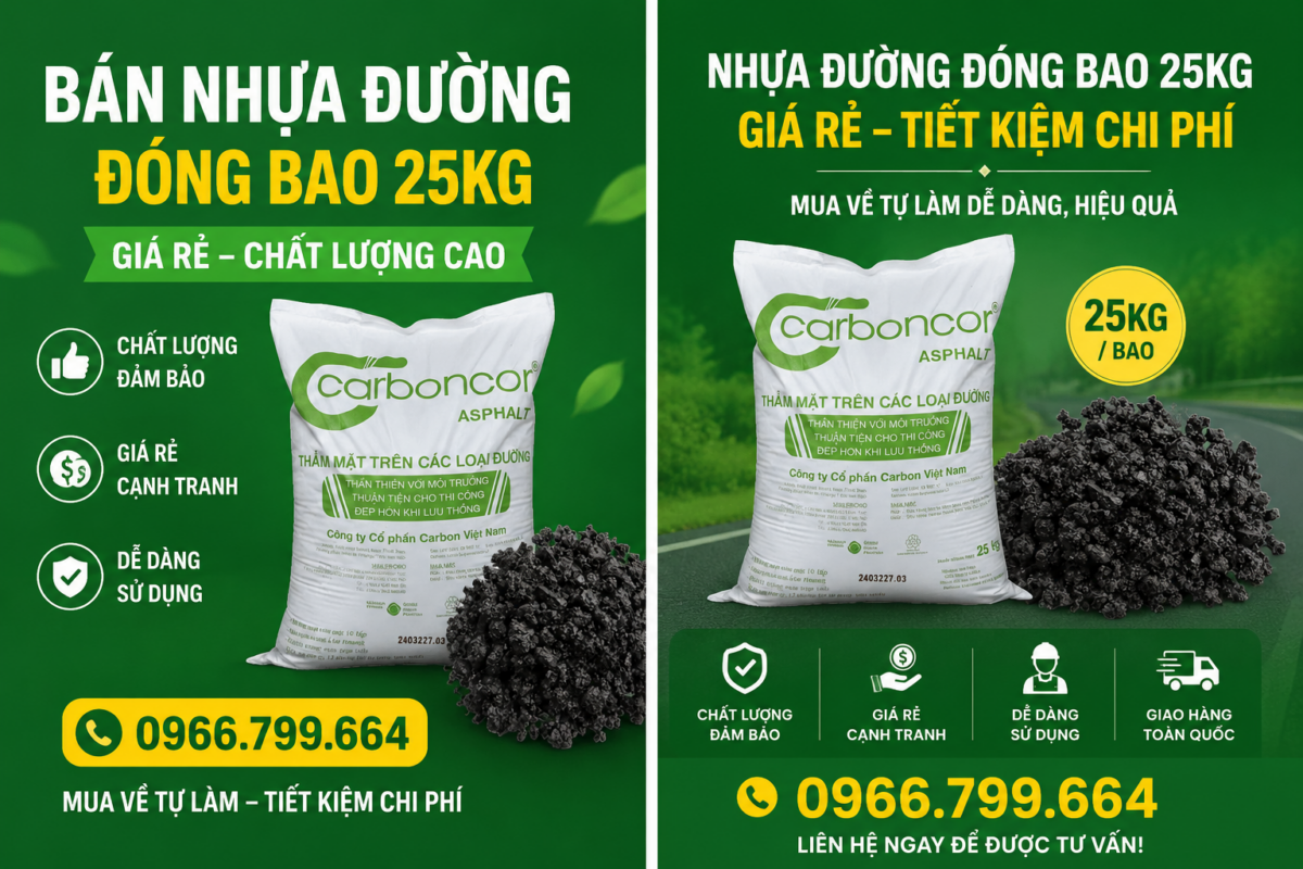 Nhựa Đường Trộn Sẵn Đóng Bao Quận Tân Phú