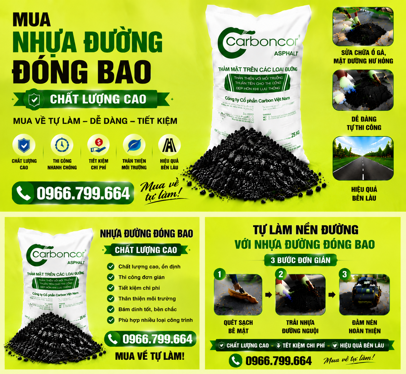 Nhựa Đường Trộn Sẵn Đóng Bao Tân Phú