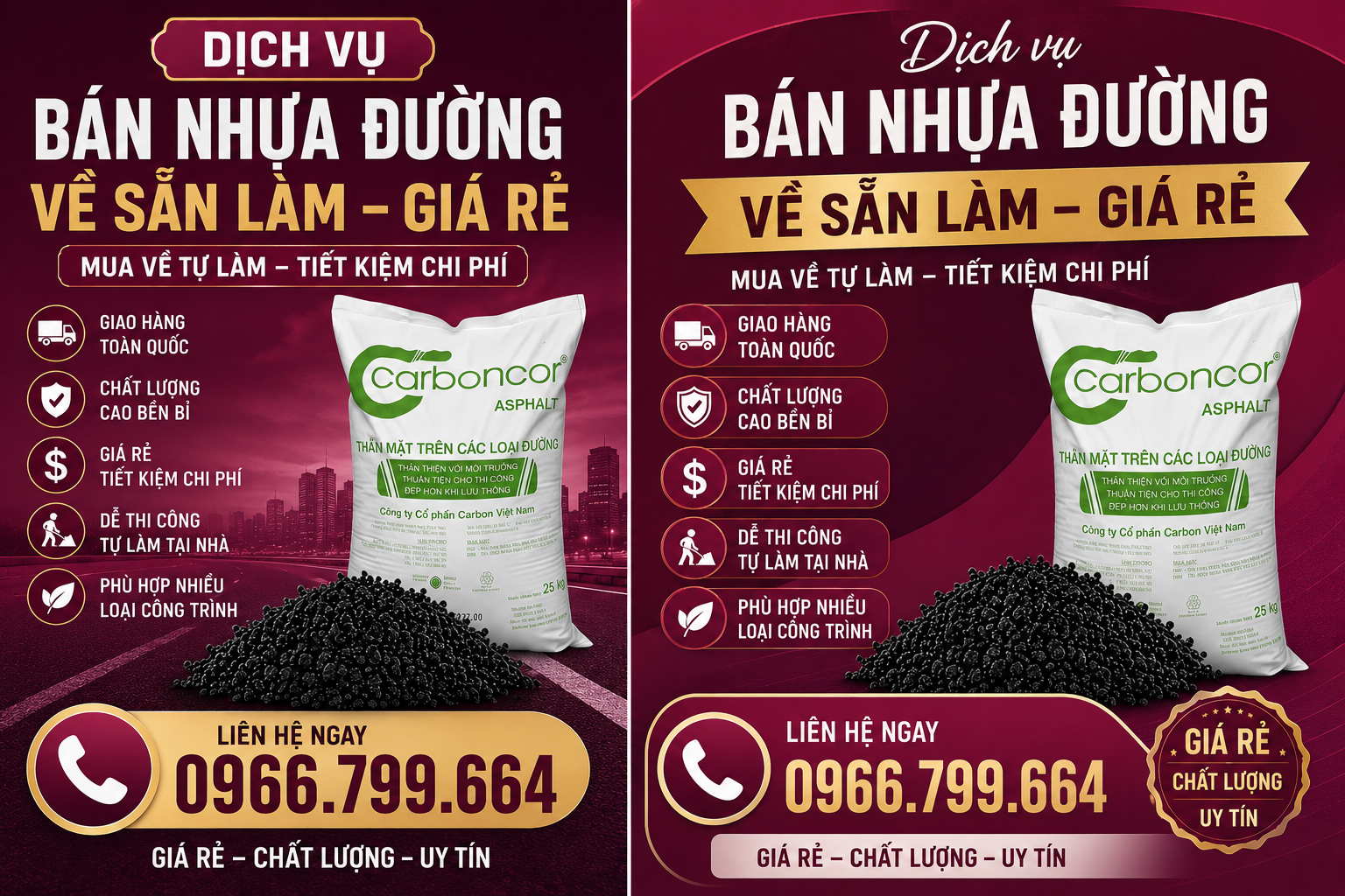 Nhựa Đường Trộn Sẵn Đóng Bao