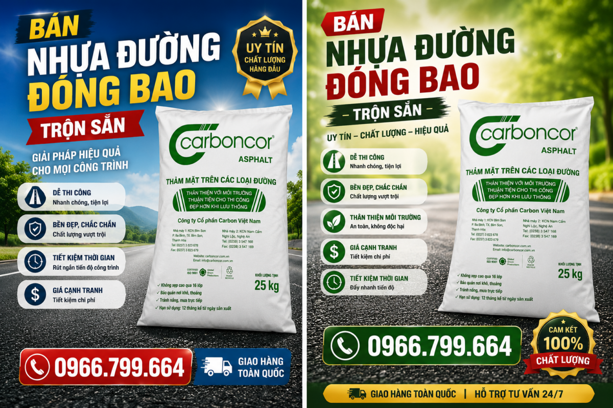 Nhựa Nguội Đóng Bao Vá Đường