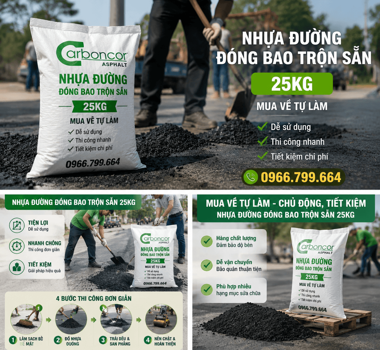 Nhựa Nguội Đóng Bao Vá Đường Tại Quận Tân Phú