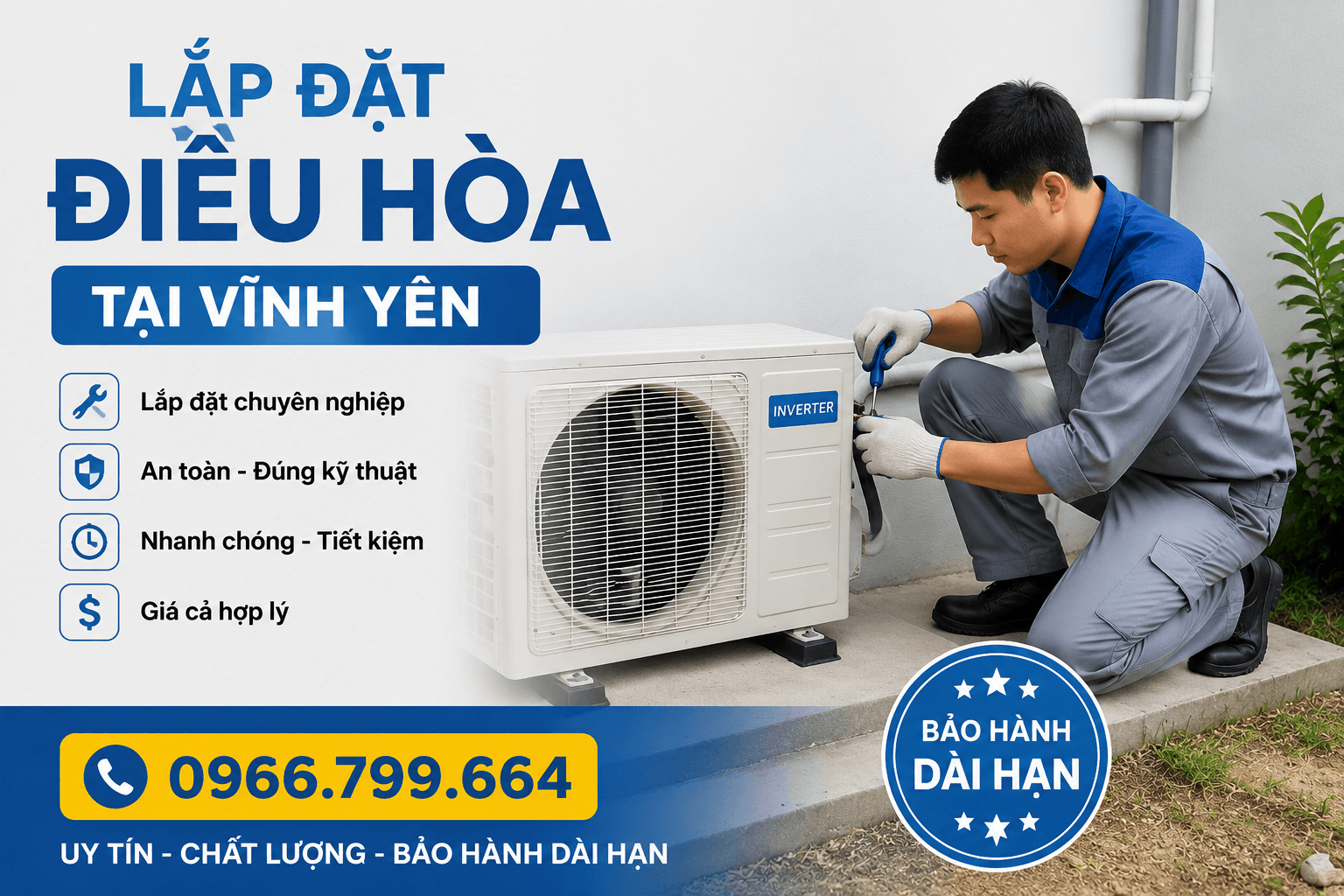 Lắp Đặt Điều Hòa Tại Vĩnh Yên