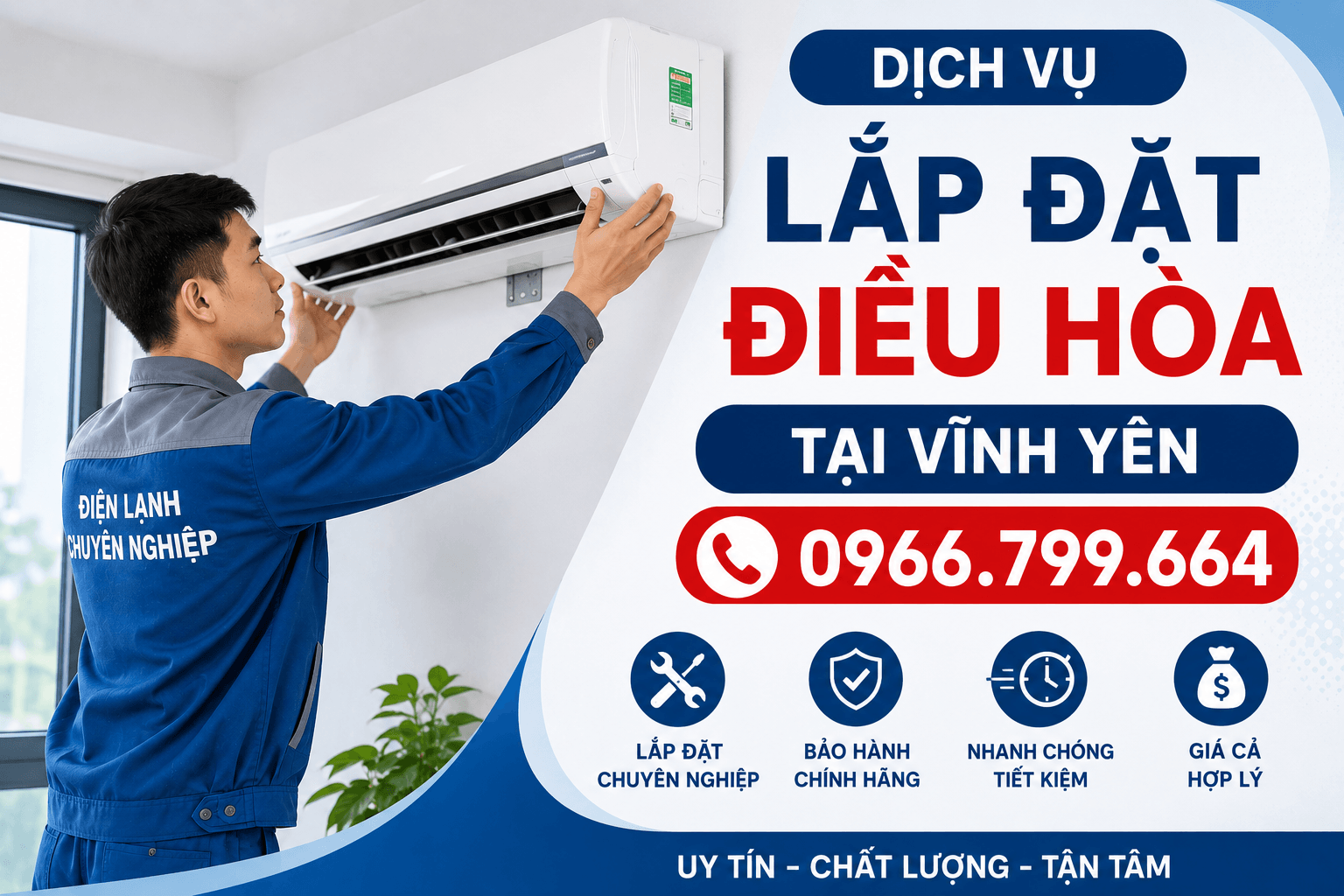 Lắp Đặt Điều Hòa ở Vĩnh Yên