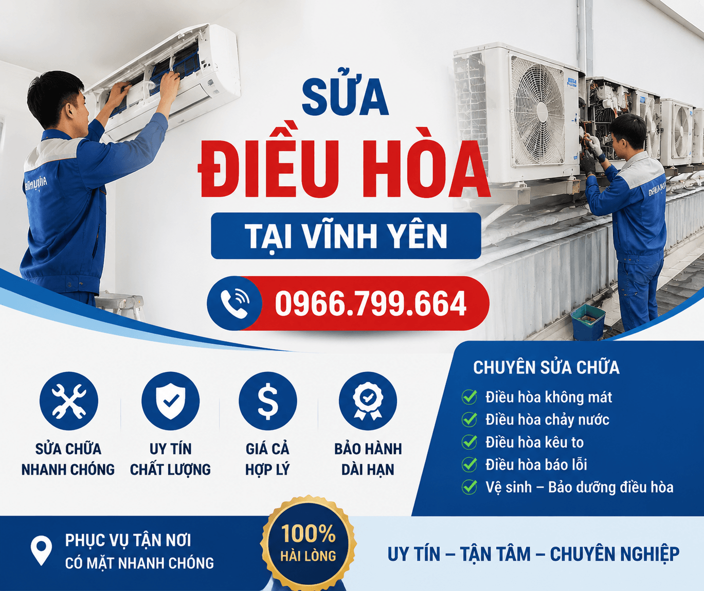 Sửa Điều Hòa Vĩnh Yên