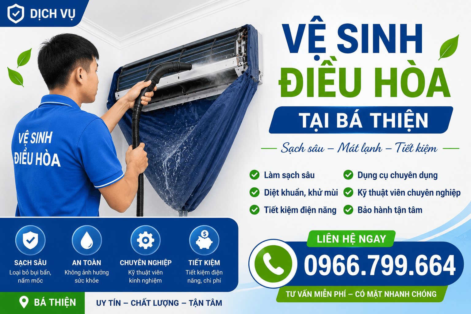 Vệ Sinh Điều Hòa Bá Thiện
