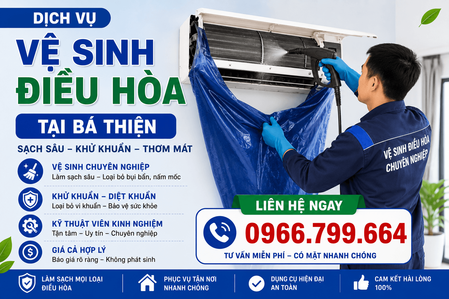 Vệ Sinh Điều Hòa Tại Bá Thiện