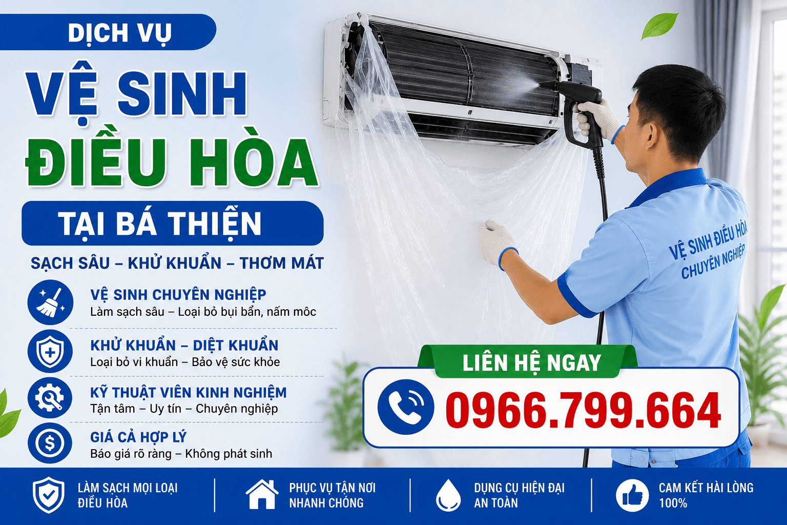 Vệ Sinh Điều Hòa ở Tại Bá Thiện
