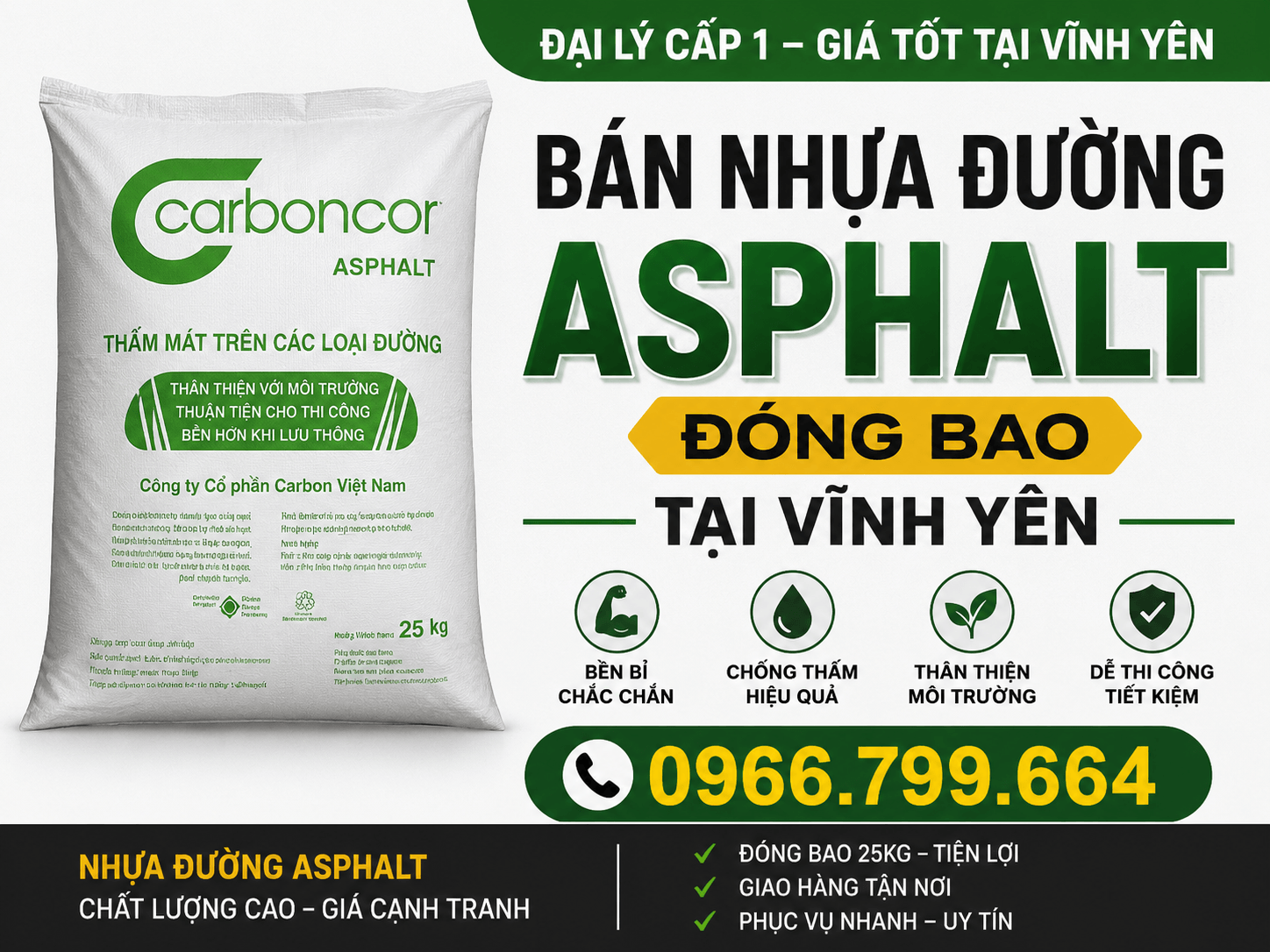 Bán Nhựa Đường Asphalt Đóng Bao