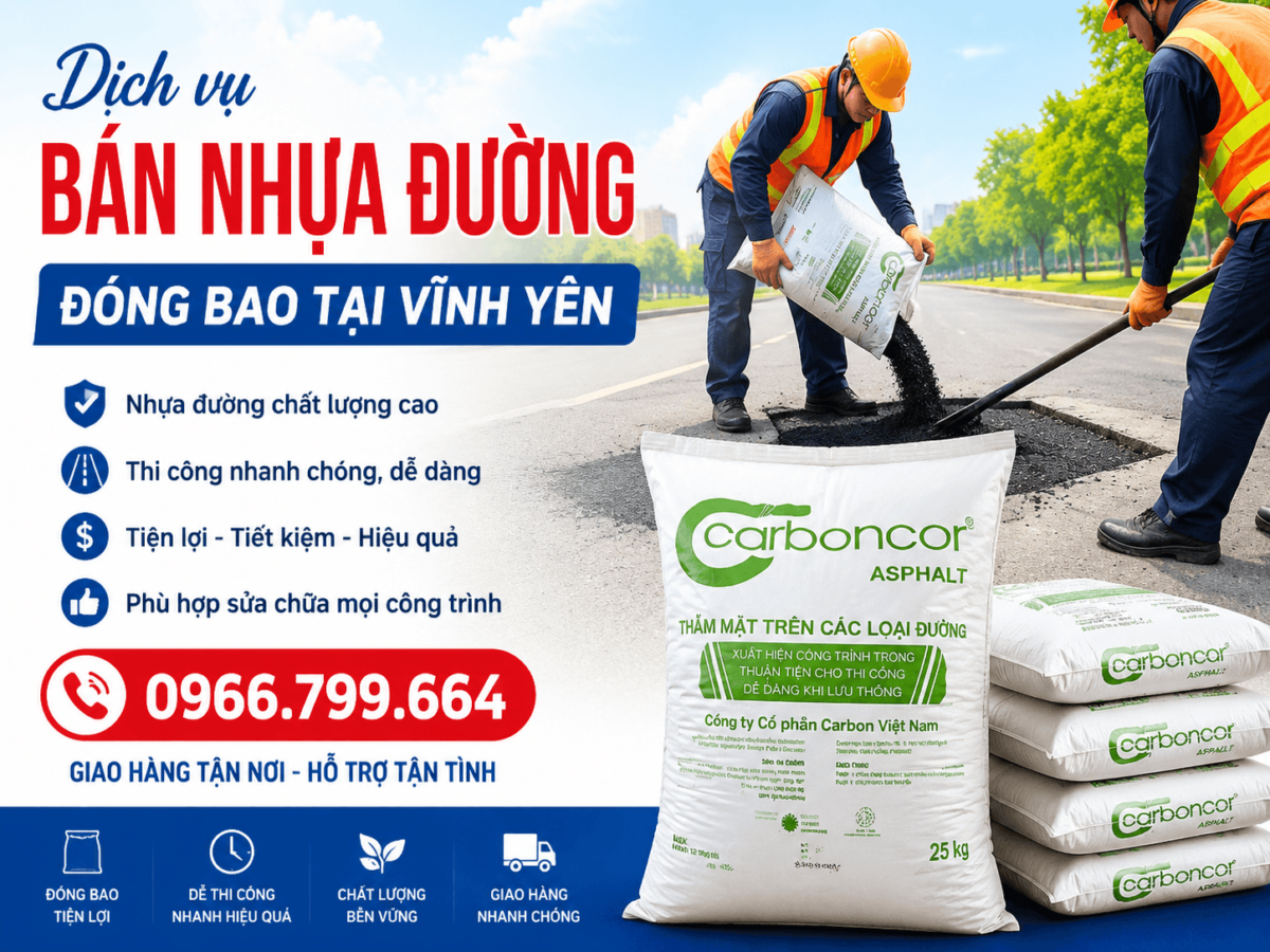Bán Nhựa Đường Đóng Bao