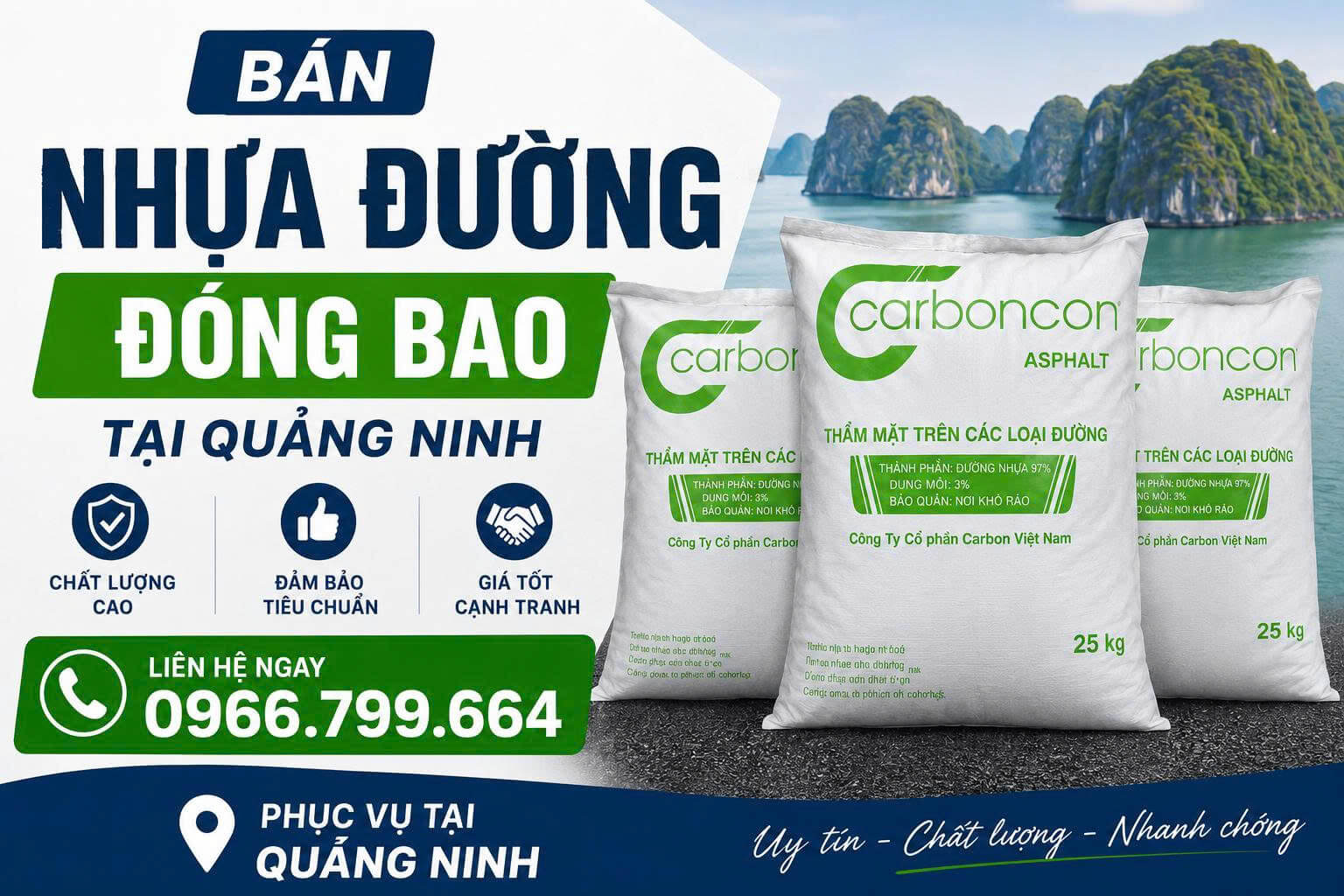 Bán Nhựa Đường Đóng Bao Quảng Ninh