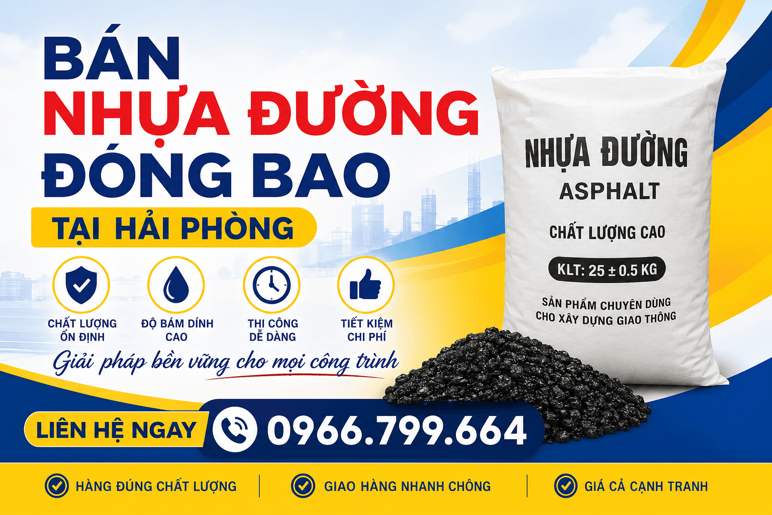 Bán Nhựa Đường Đóng Bao Tại Hải Phòng