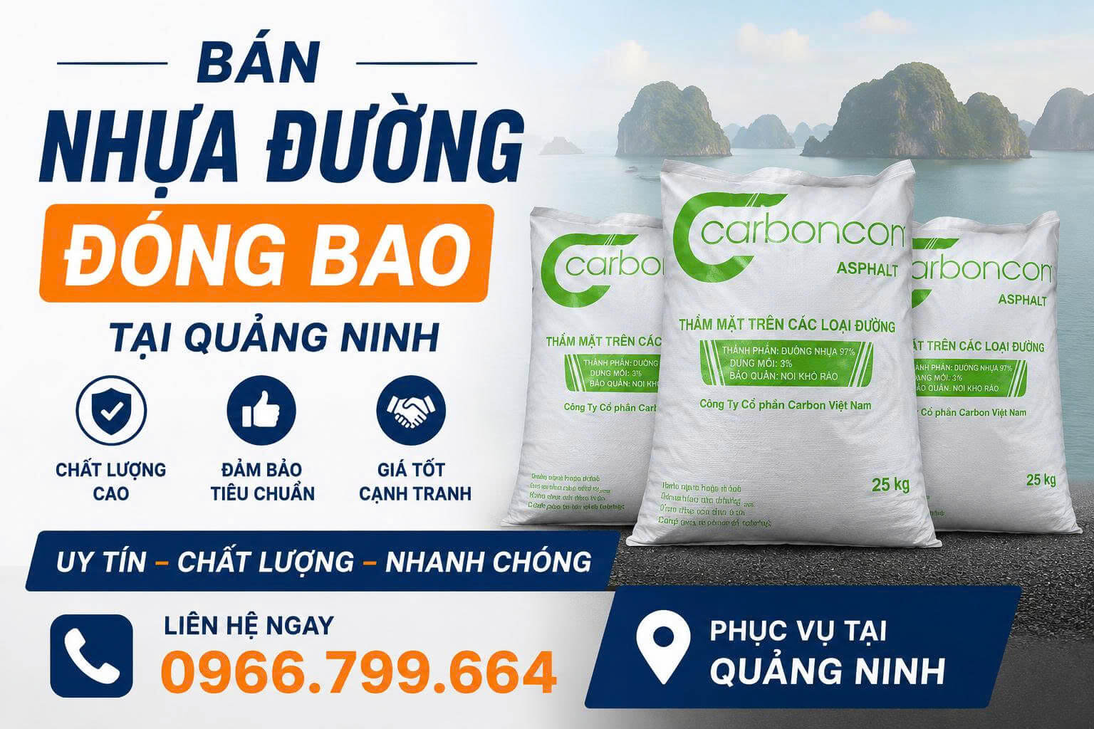Bán Nhựa Đường Đóng Bao Tại Quảng Ninh