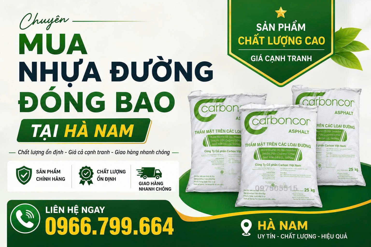 Bán Nhựa Đường Đóng Bao ở Hà Nam