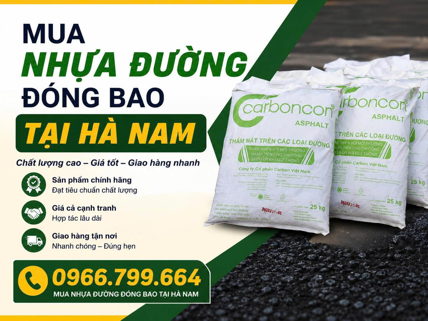 Bán Nhựa Đường Đóng Bao tại Hà Nam