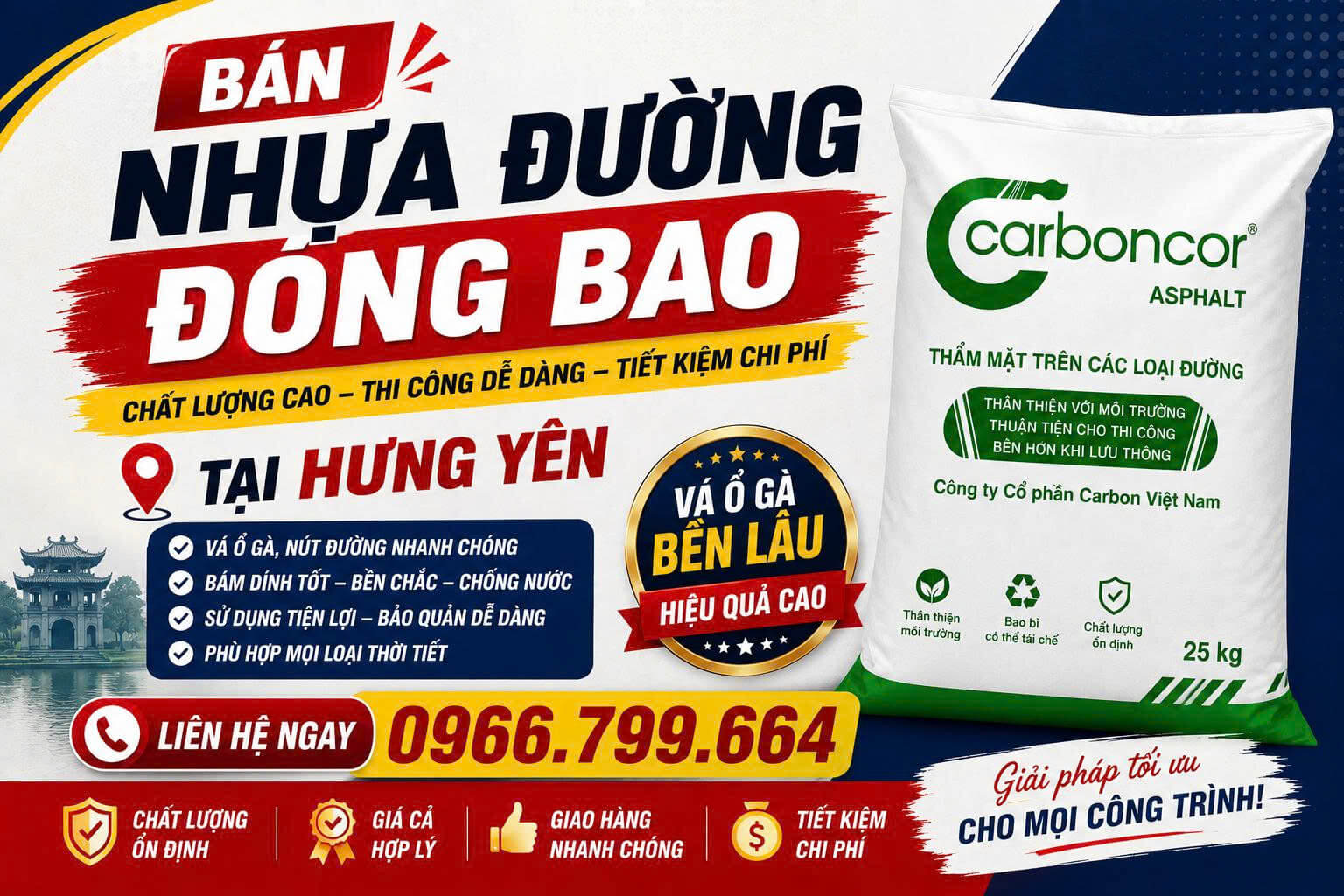 Bán Nhựa Đường Đóng Bao