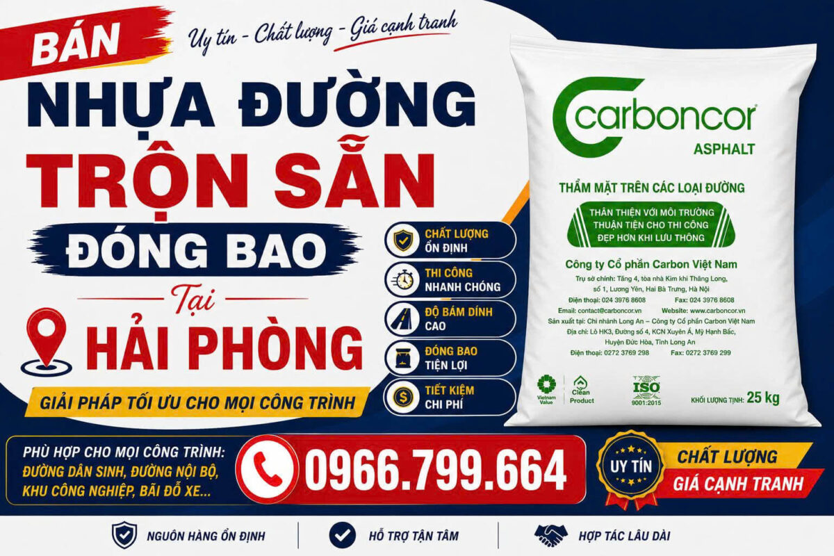 Bán Nhựa Đường Trộn Sẵn Đóng Bao