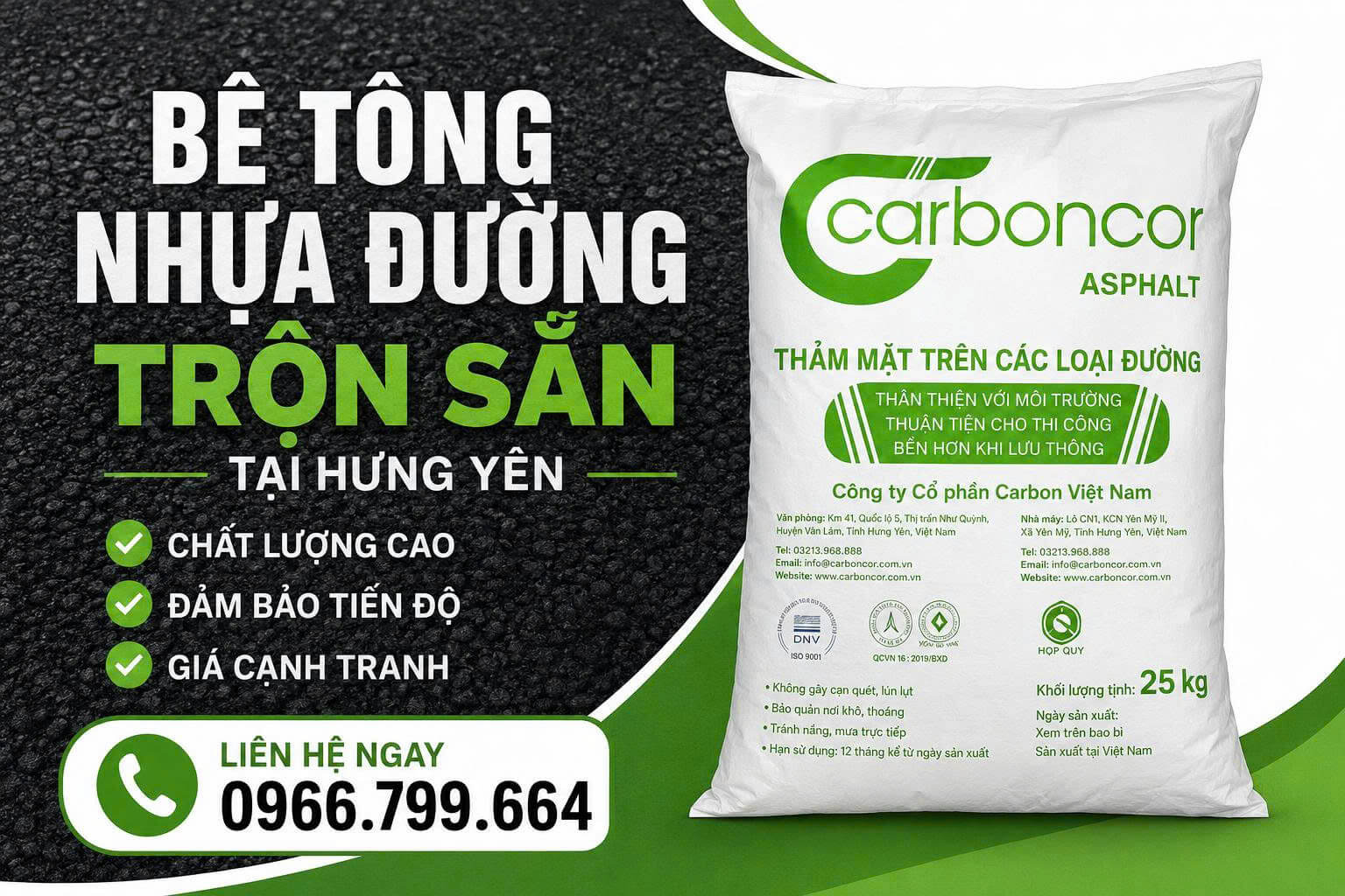 Bê Tông Nhựa Đường Trộn Sẵn Tại Hưng Yên