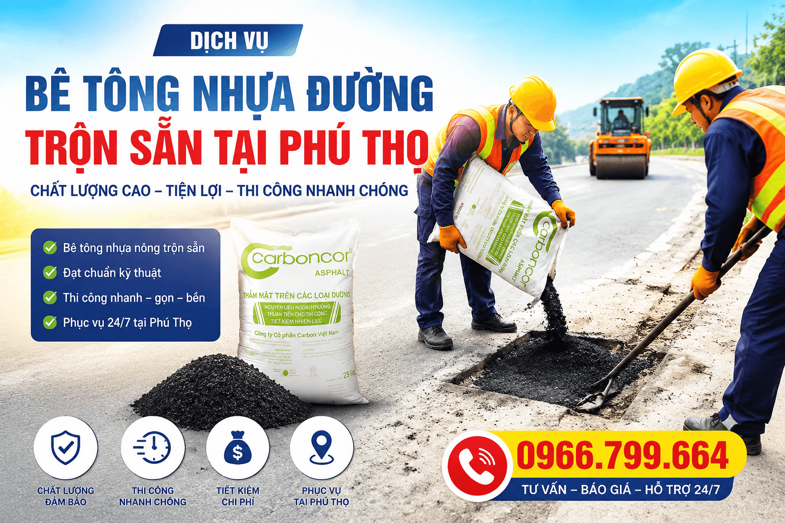 Bê Tông Nhựa Đường Trộn Sẵn ở Phú Thọ