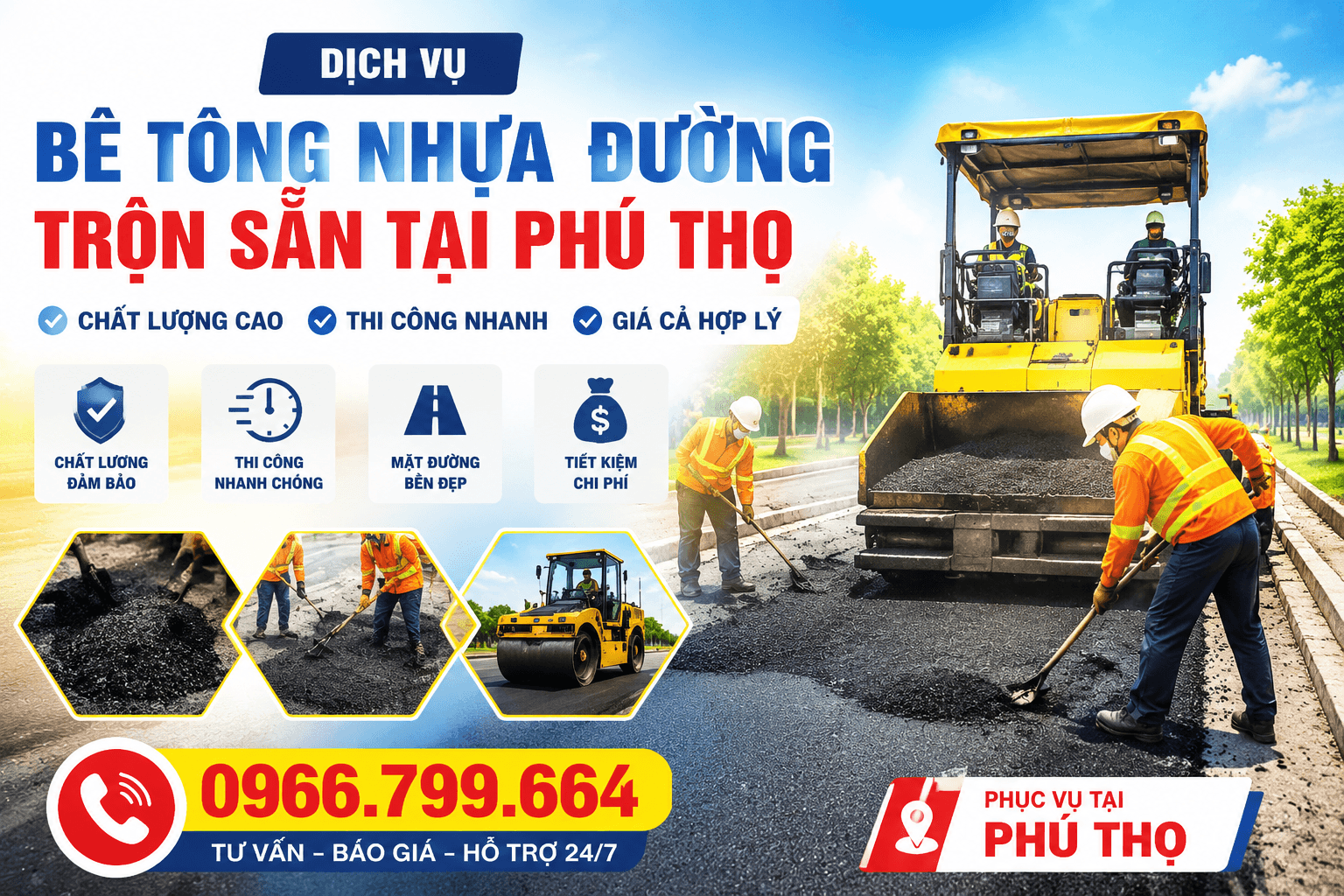 Bê Tông Nhựa Đường Trộn Sẵn ở Tại Phú Thọ