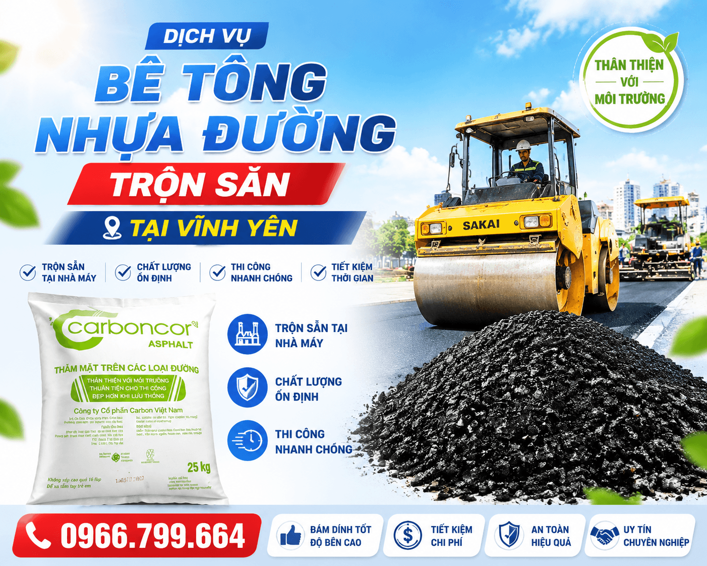 Bê Tông Nhựa Đường Trộn Sẵn ở Vĩnh Yên