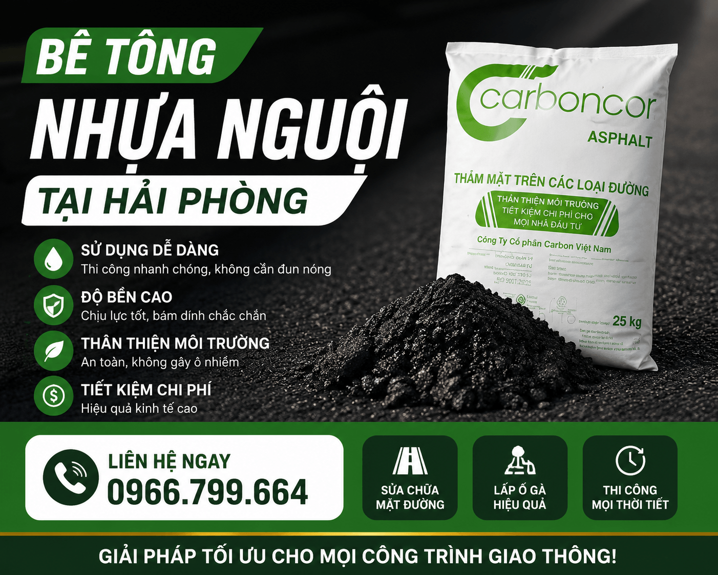 Bê Tông Nhựa Nguội Hải Phòng