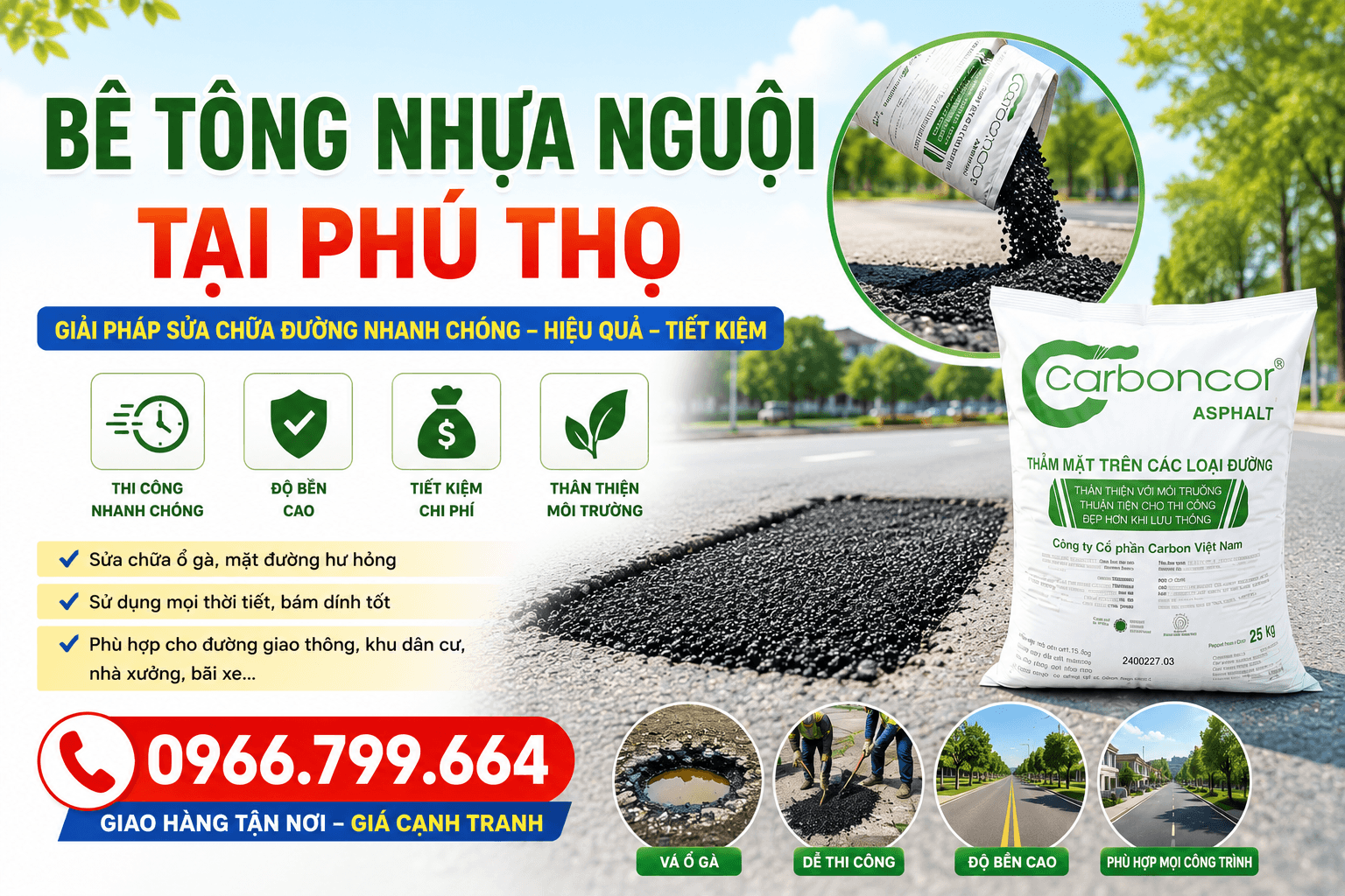 Bê Tông Nhựa Nguội Phú Thọ