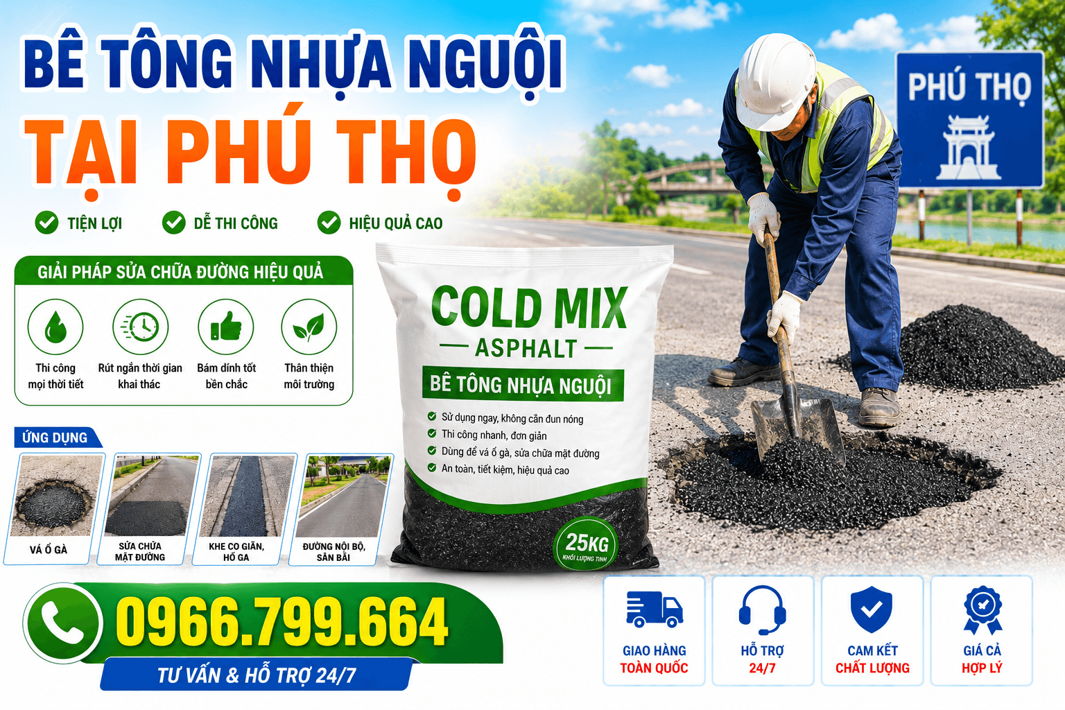 Bê Tông Nhựa Nguội Tại Phú Thọ