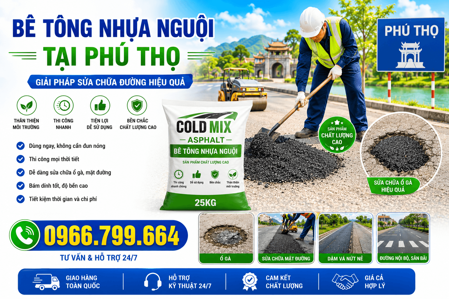 Bê Tông Nhựa Nguội Uy Tín