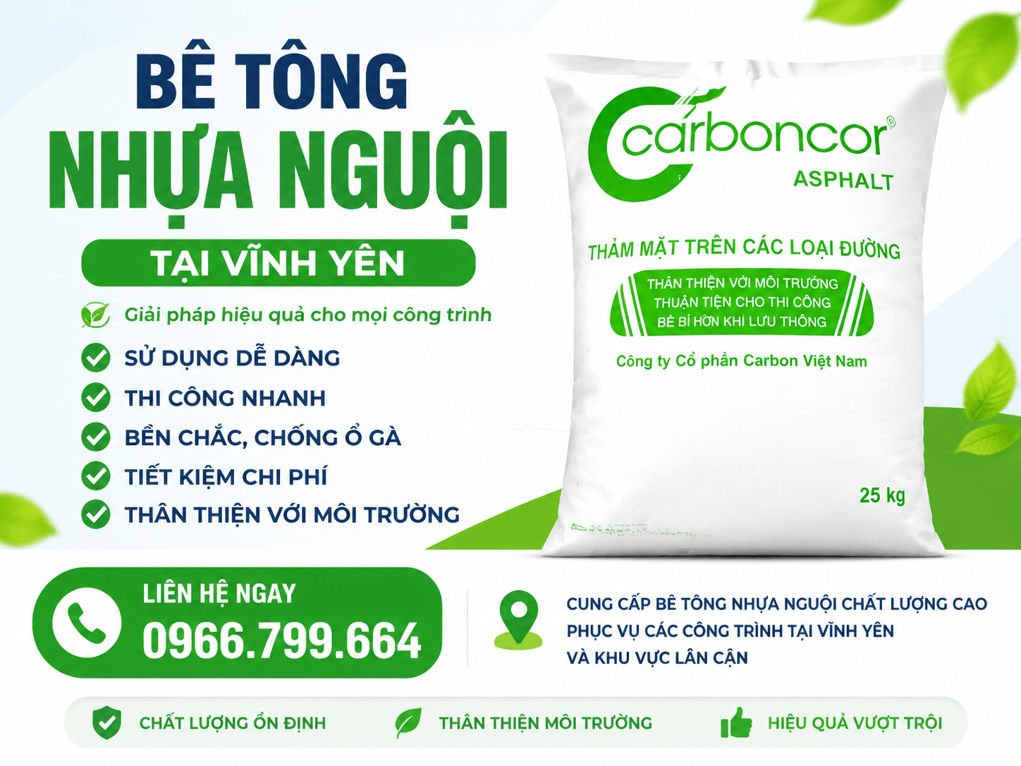 Bê Tông Nhựa Nguội Vĩnh Yên