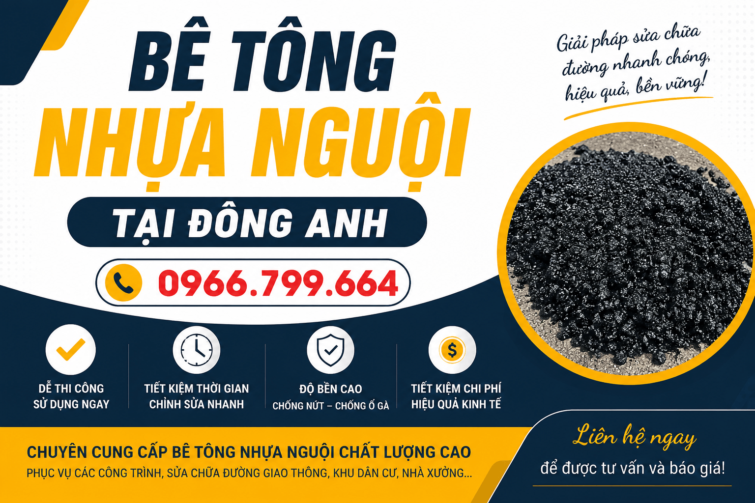 Bê Tông Nhựa Nguội ở Đông Anh