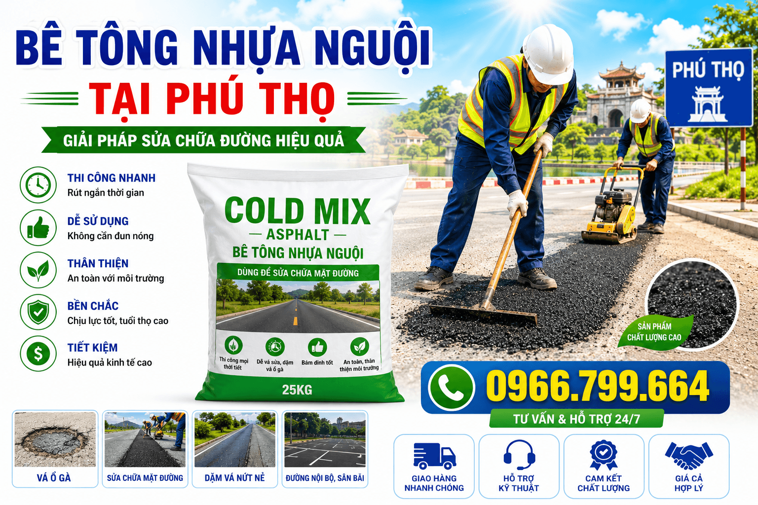 Bê Tông Nhựa Nguội ở Phú Thọ