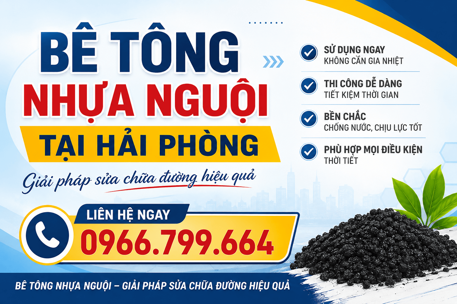 Bê Tông Nhựa Nguội ở Tại Hải Phòng