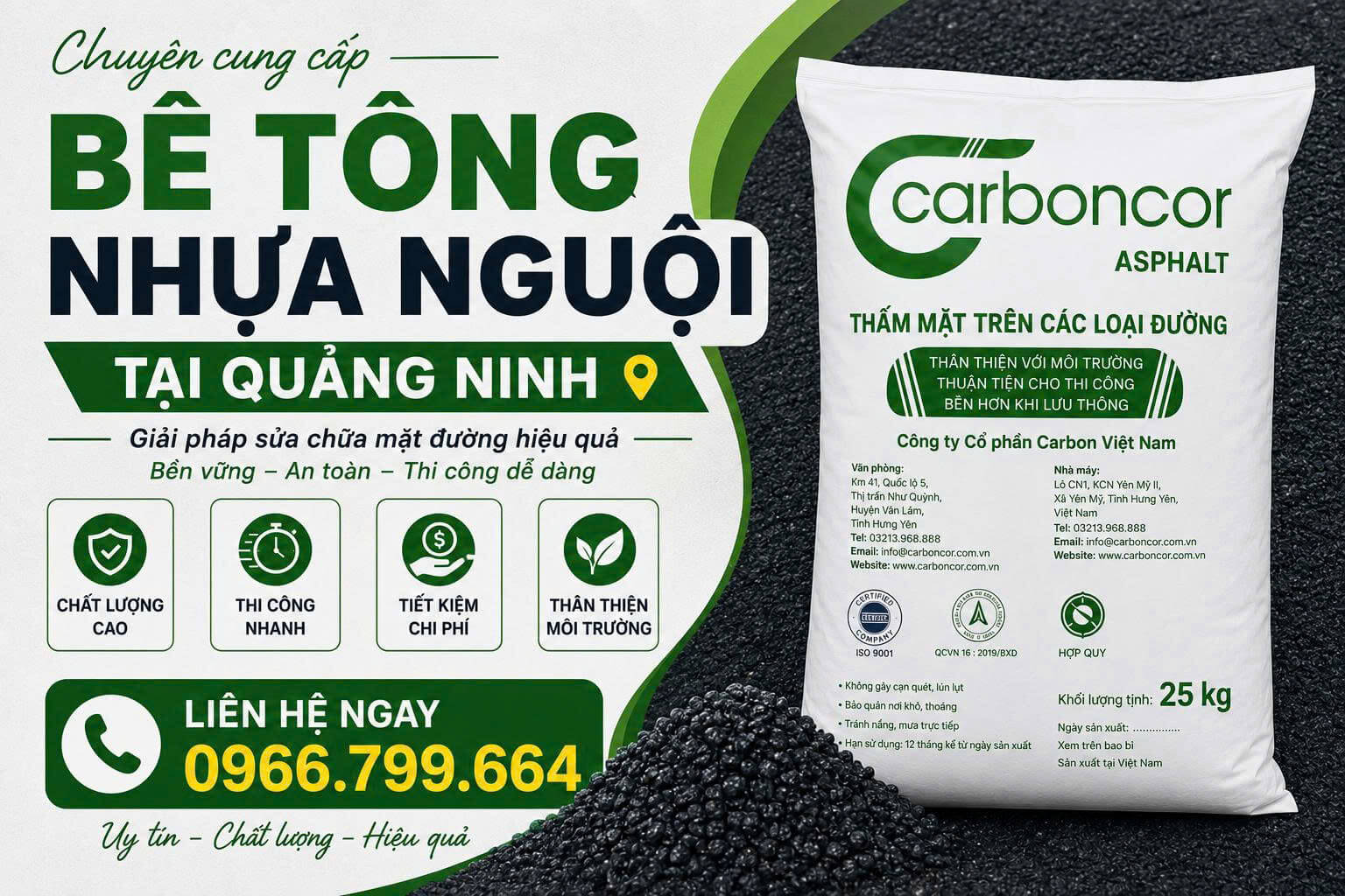 Bê Tông Nhựa Nguội ở Tại Quảng Ninh
