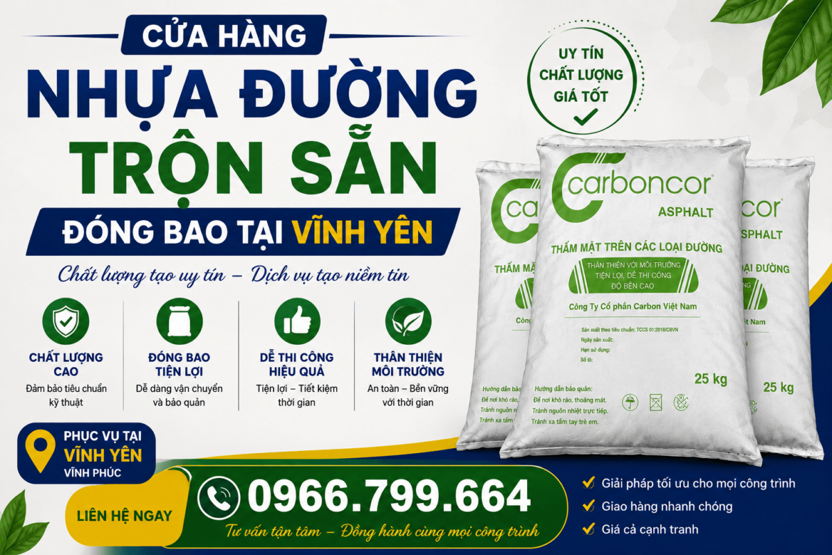 Cửa Hàng Nhựa Đường Trộn Sẵn Đóng Bao
