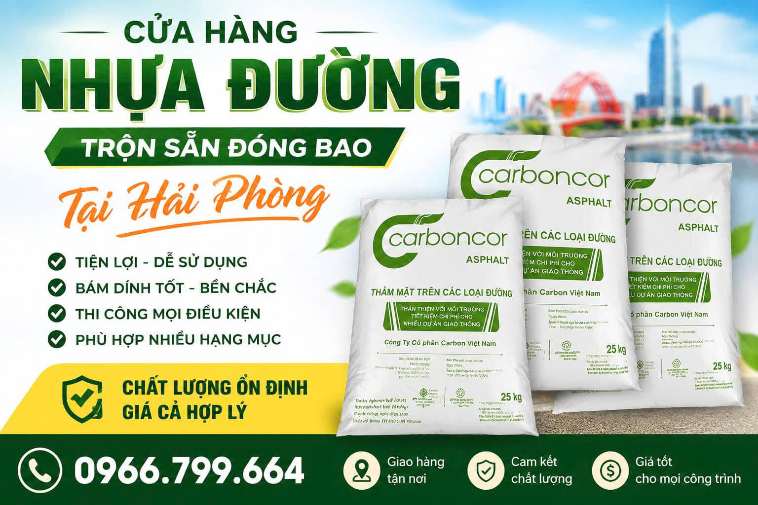 Cửa Hàng Nhựa Đường Trộn Sẵn Đóng Bao Hải Phòng