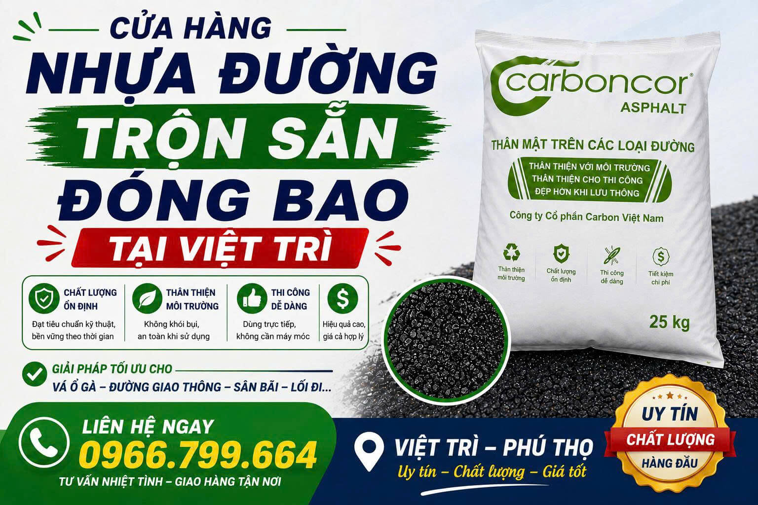 Cửa Hàng Nhựa Đường Trộn Sẵn Đóng Bao ở Tại Việt Trì